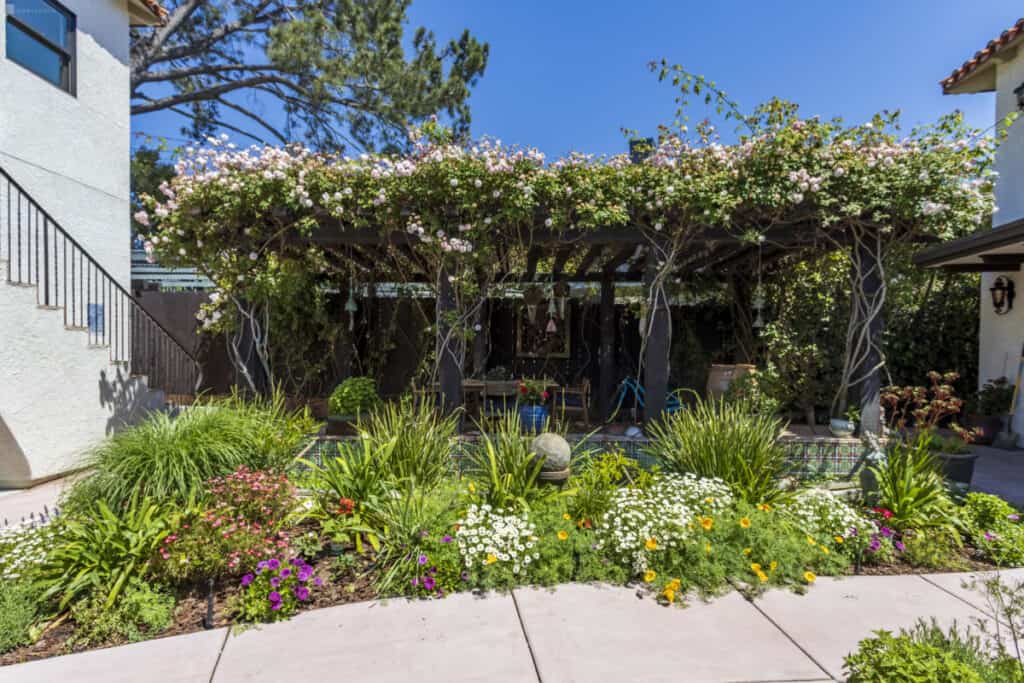 Spanish Villa Garden Courtyard in San Diego