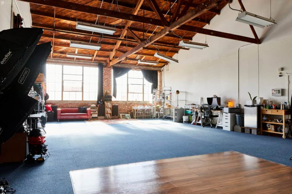 spacious photo and video studio