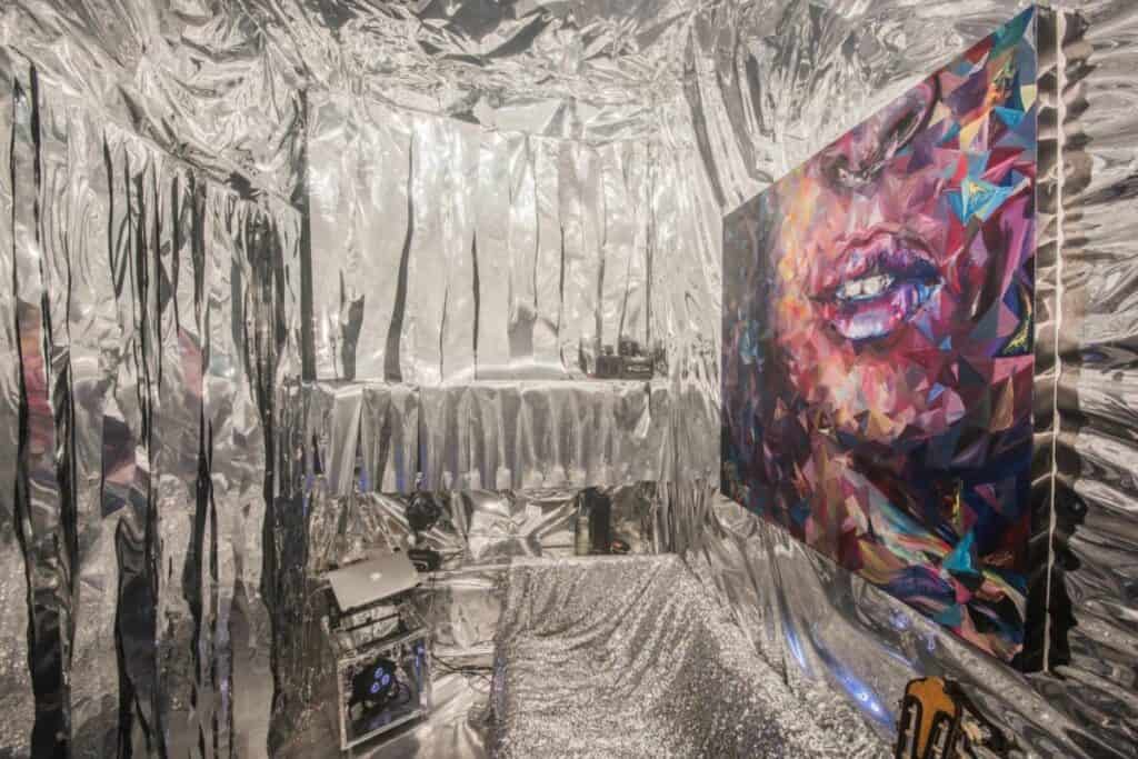 mylar mirrored studio