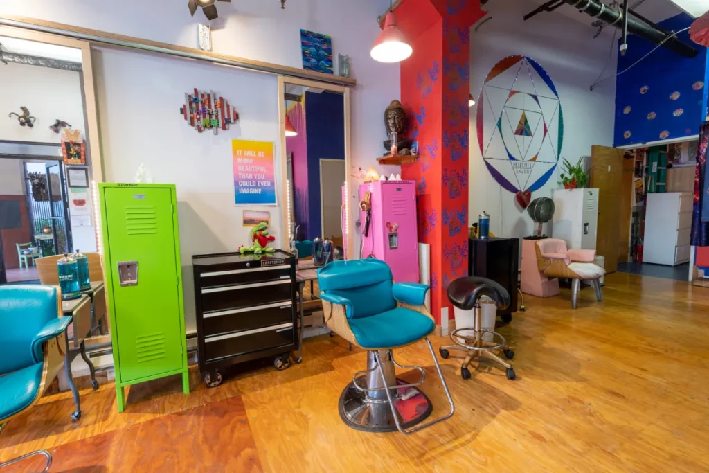 retro futuristic salon in san francisco