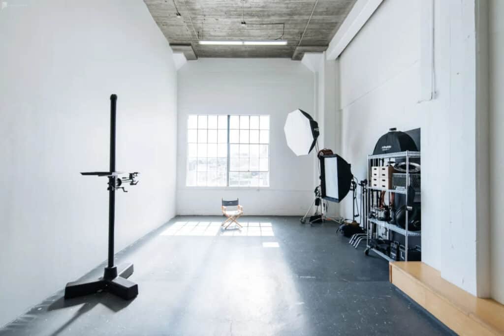 bright and spacious photo studio