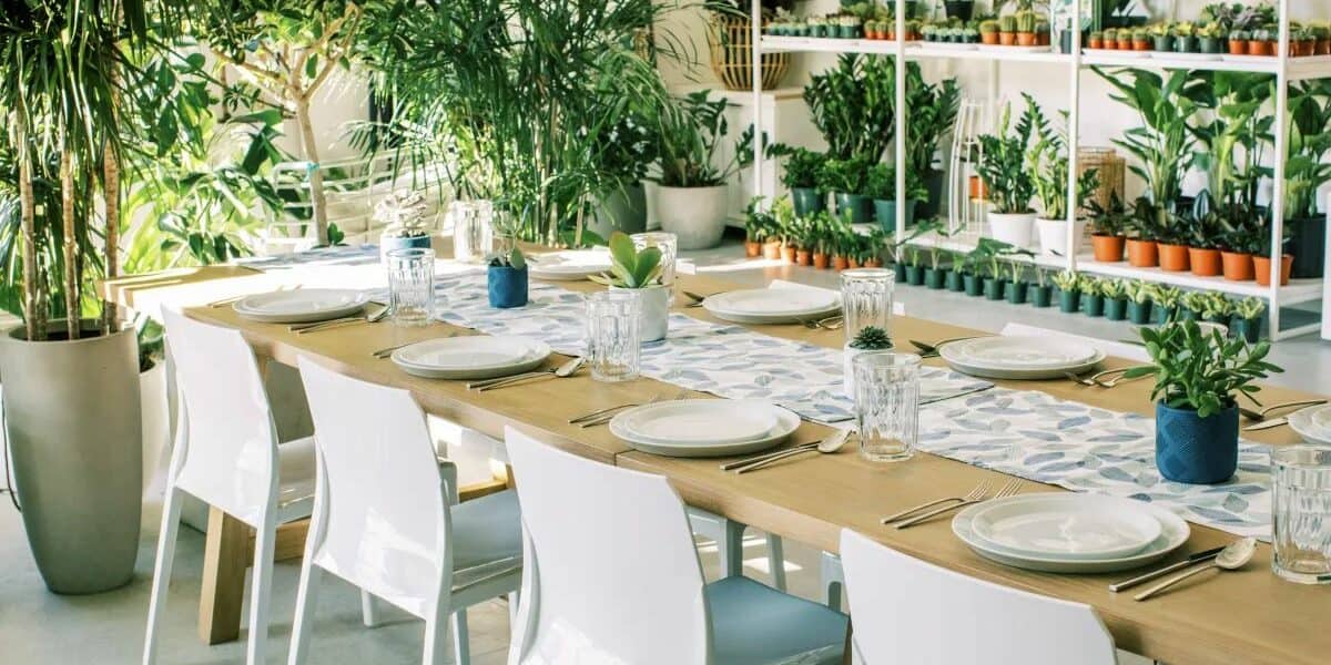 bright and inviting plant shop