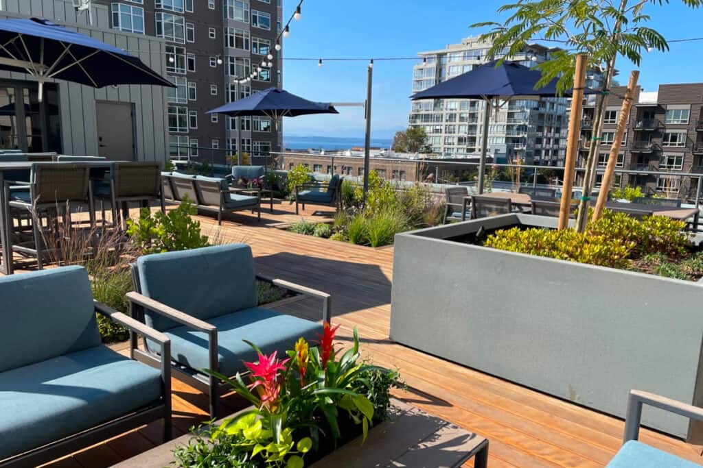 Rooftop Terrace with Water & City Views