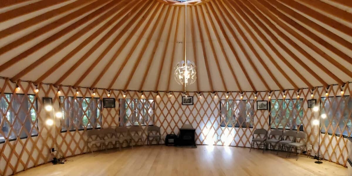 treehouse yurt in the emerald forest
