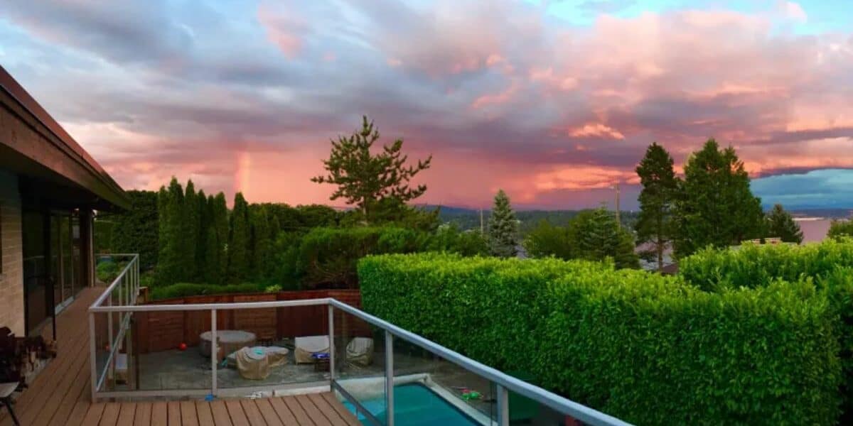 stunning home with beautiful views