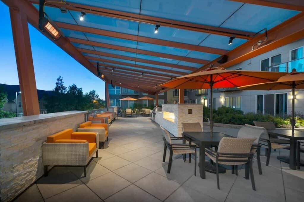 roof deck with grill and hot tub in redmond