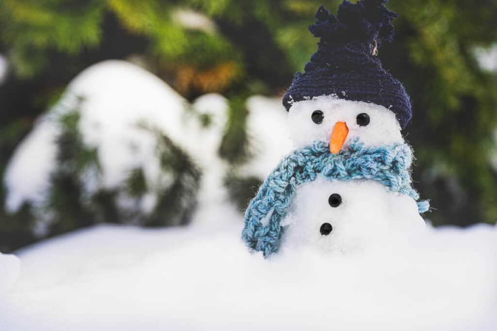 make snowman at frozen birthday party