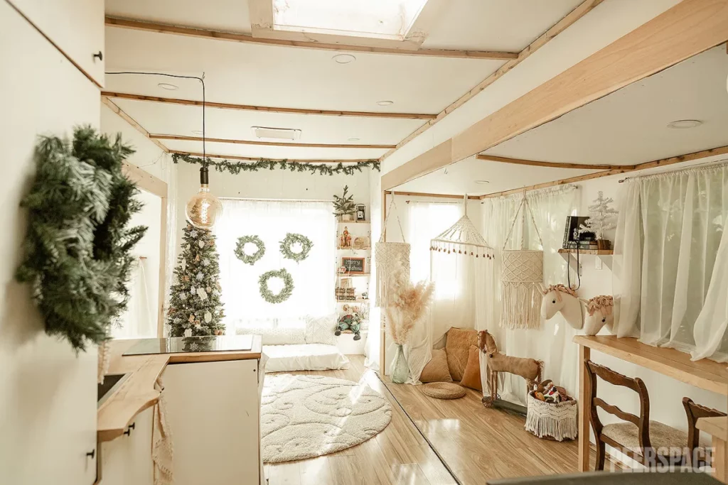 Cozy Camper with Holiday Decor and a little "Tree Farm
