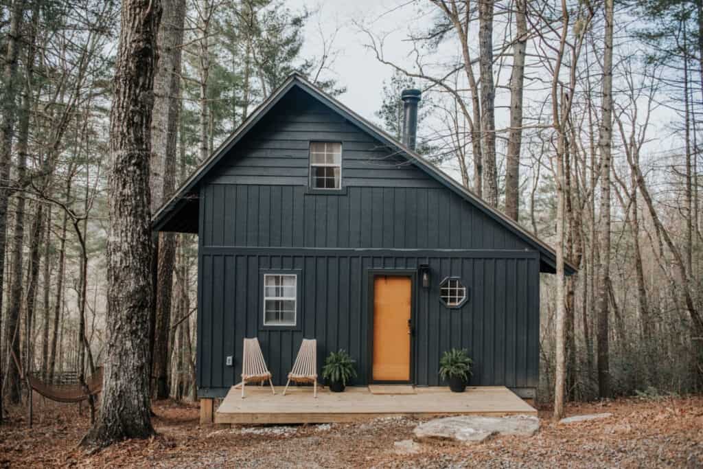 blue ridge mountains tin roof cabin