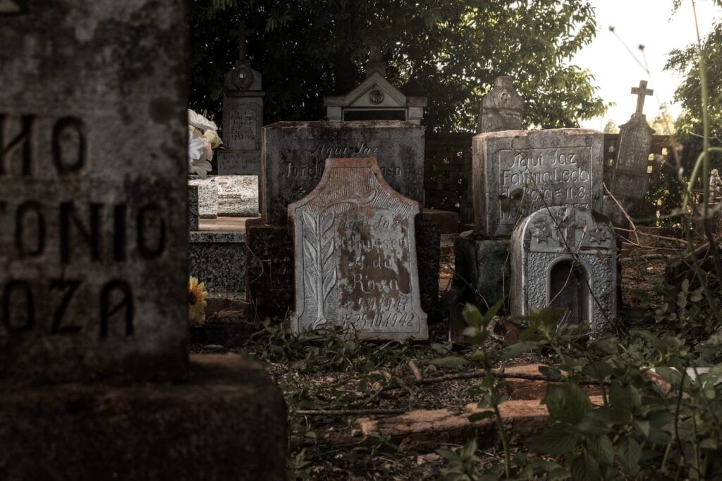 Spooky image of a New Orleans cemetary