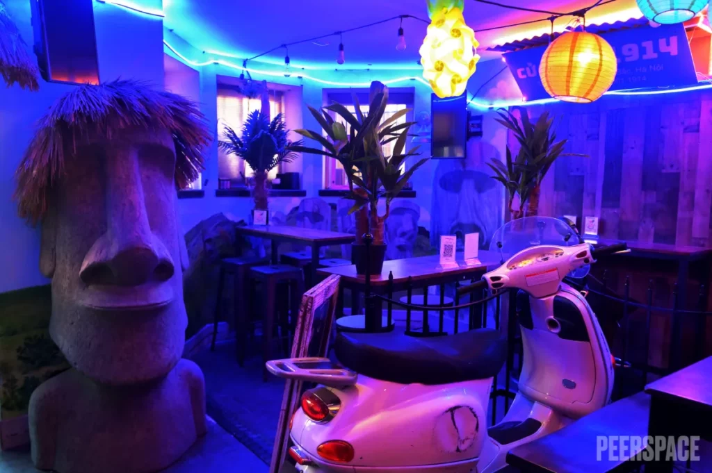 Tiny Tiki Bar Tropical Oasis