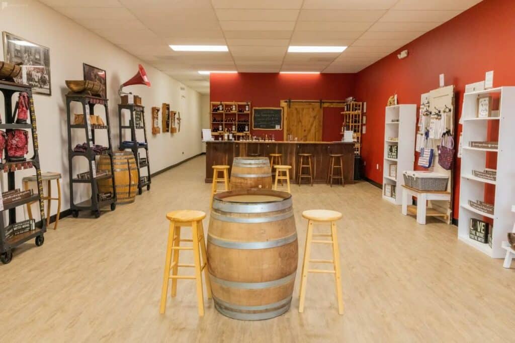 rustic micro winery in alexandria