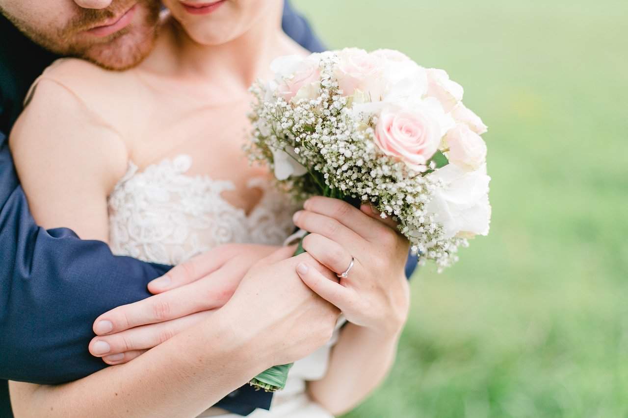 wedding bride and groom