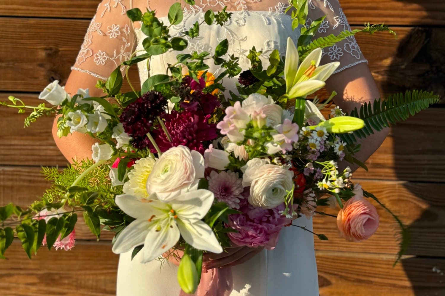 Charlotte wedding florist centerpiece arranged for a reception table