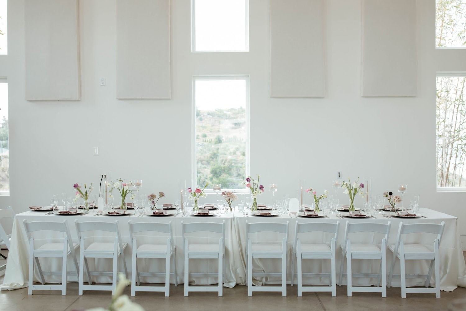 Reception flowers styled for a wedding in Cincinnati