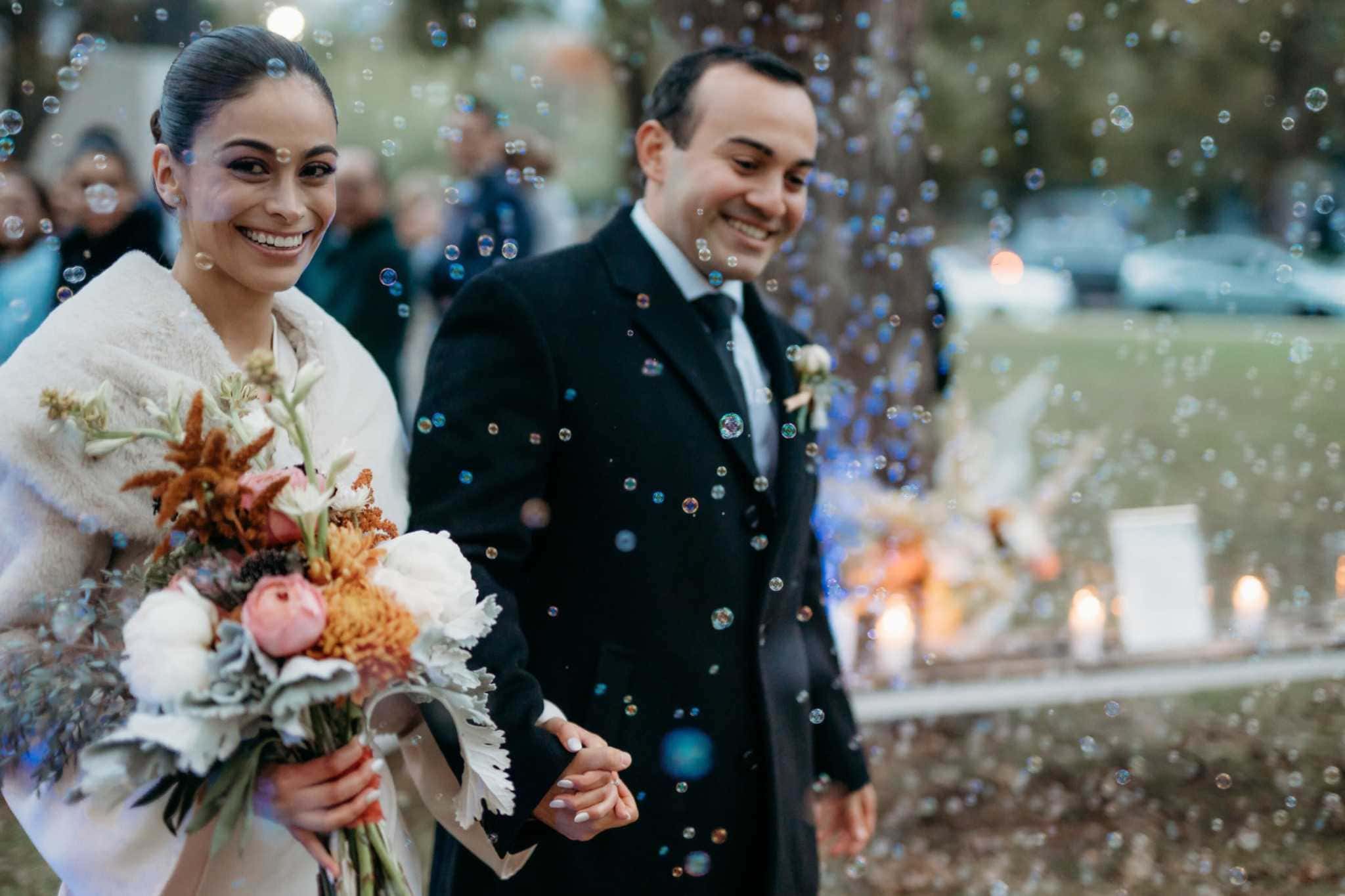 Ceremony flowers for a wedding in Denver