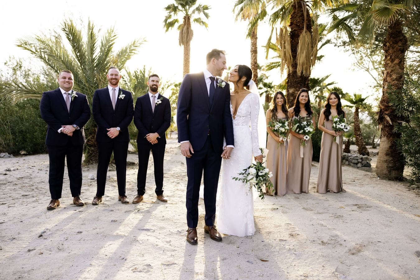 Tampa wedding reception tables dressed with fresh floral centerpieces