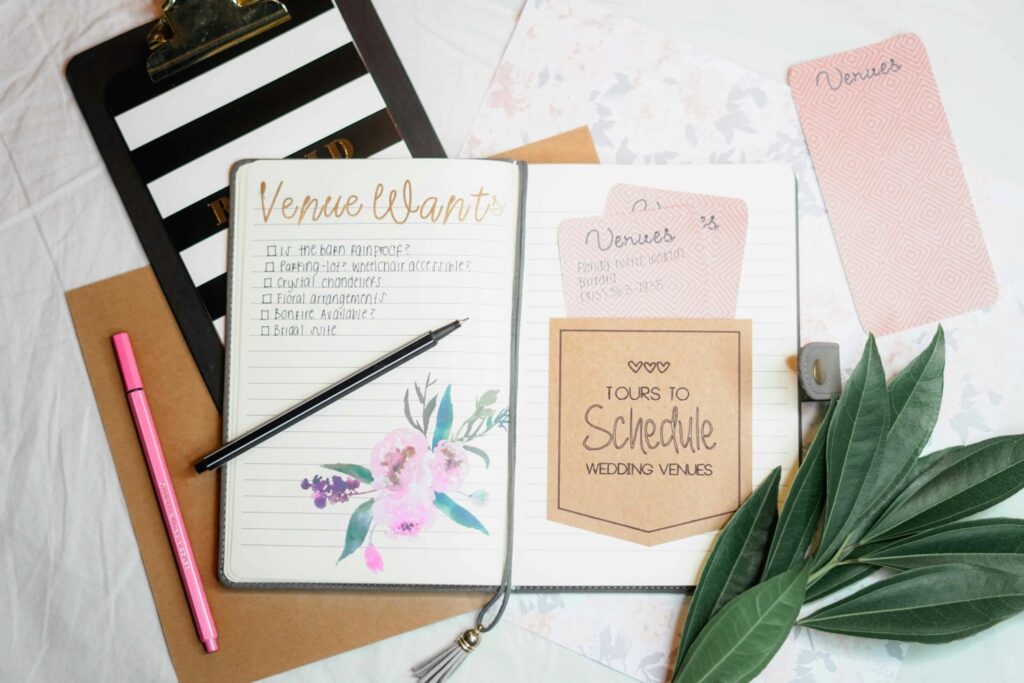 wedding planning notebooks