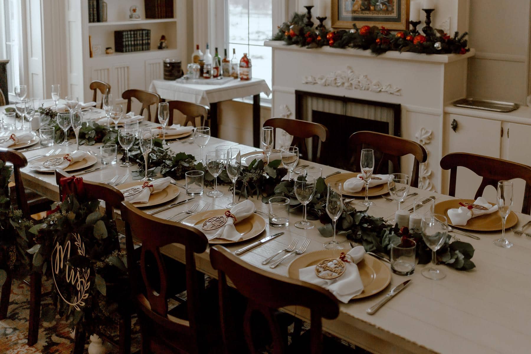 Couple meeting a Cambridge MA wedding planner to review venue options