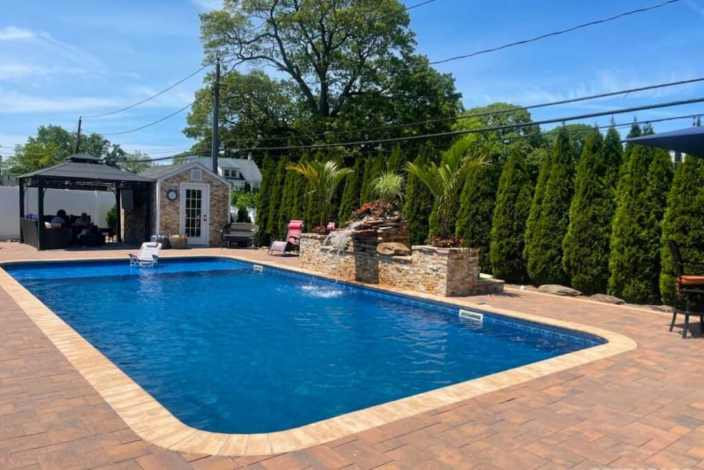 west-hempstead-Paradise-Pool-Rocky-Waterfall-Greenery