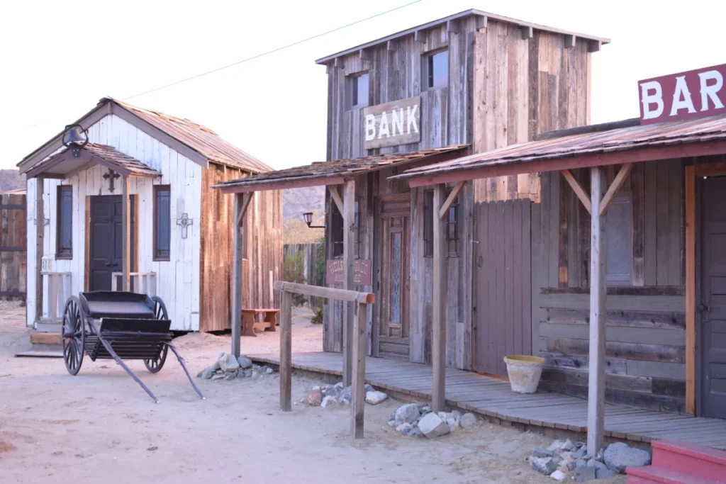 old west mining town production designer