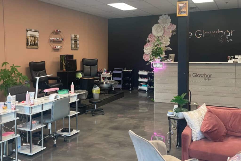 Small town down town.Trendy beauty bar