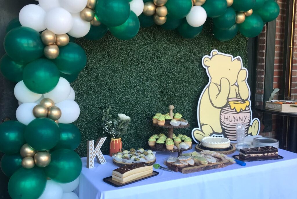 winnie the pooh -themed food table