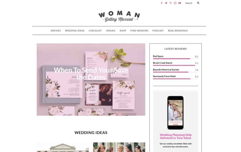 woman getting married