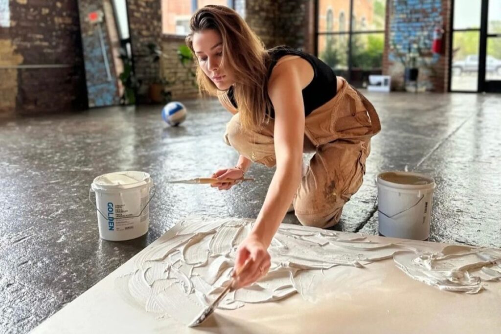female painter at Peerspace venue