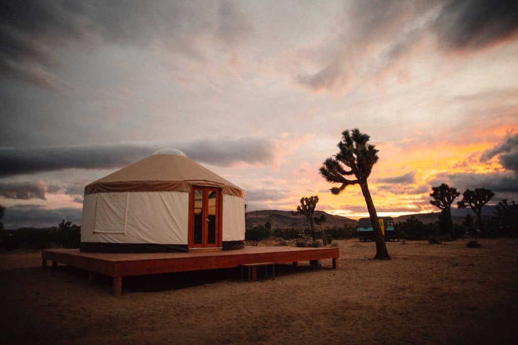 yurt pioneertown joshua tree national park yucca valley rental 