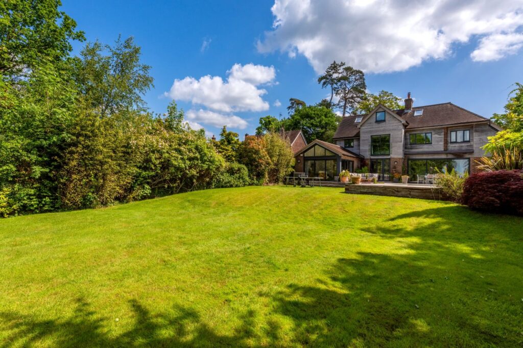 Modern country house with large garden