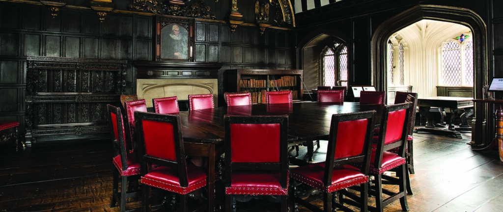 Tudor wood-panelled reading room at Chetham's Library, a Manchester hidden gem