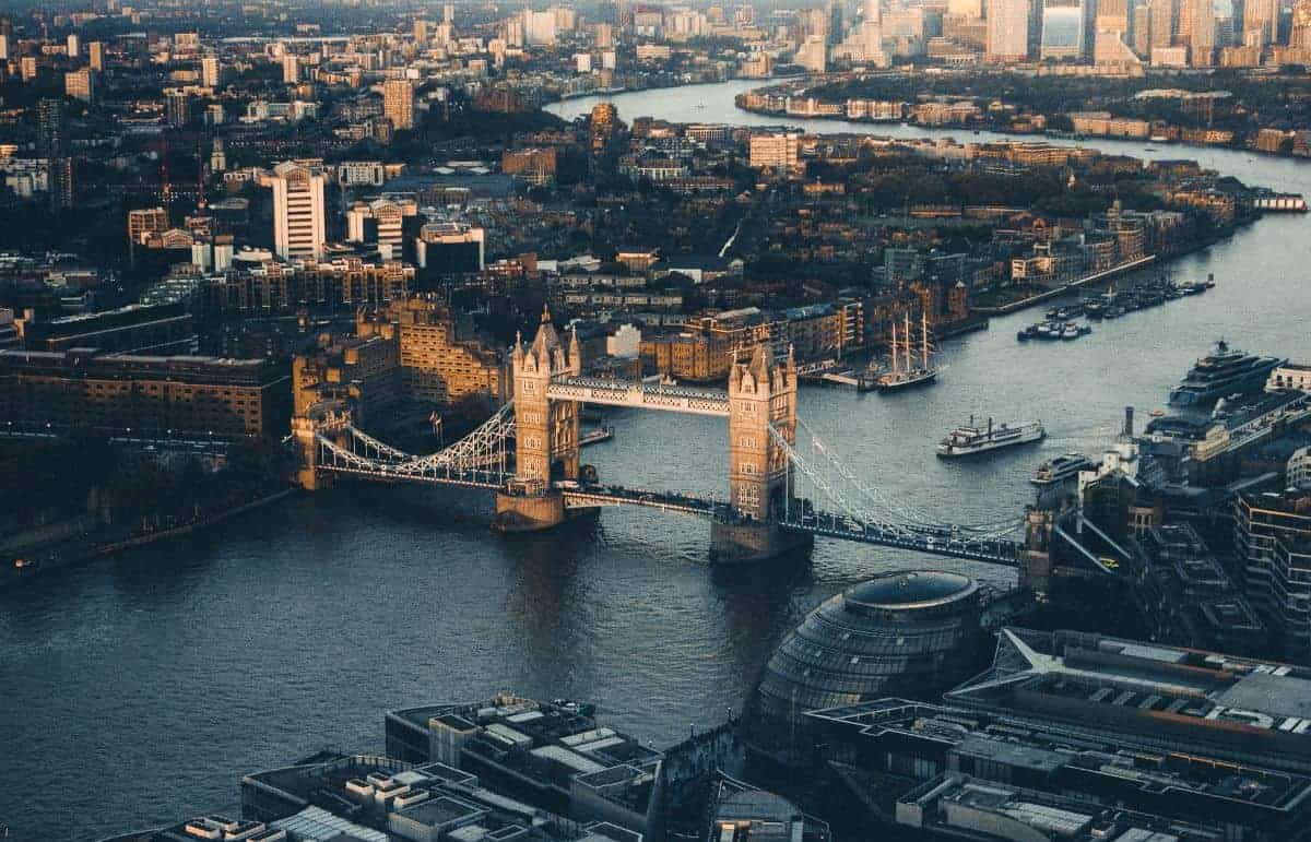 london from above