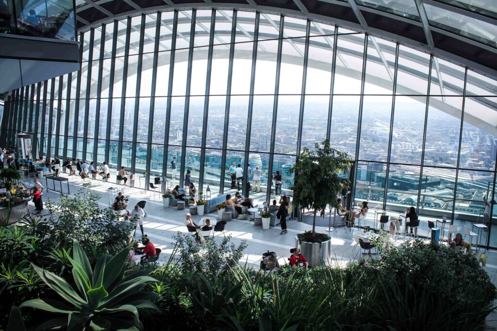 London Sky Garden on a sunny day