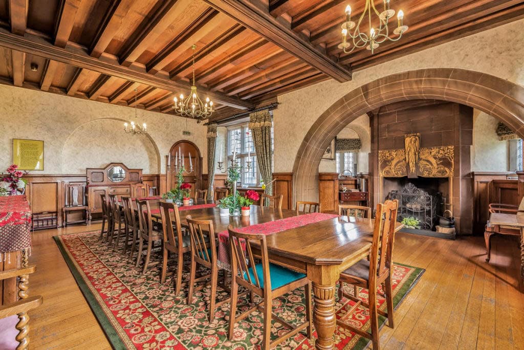 tudor style dining room