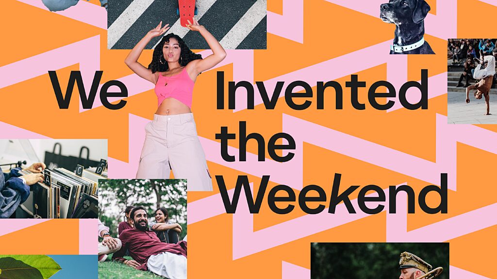 Promotional artwork for We Invented the Weekend, a unique Salford festival in June 2026